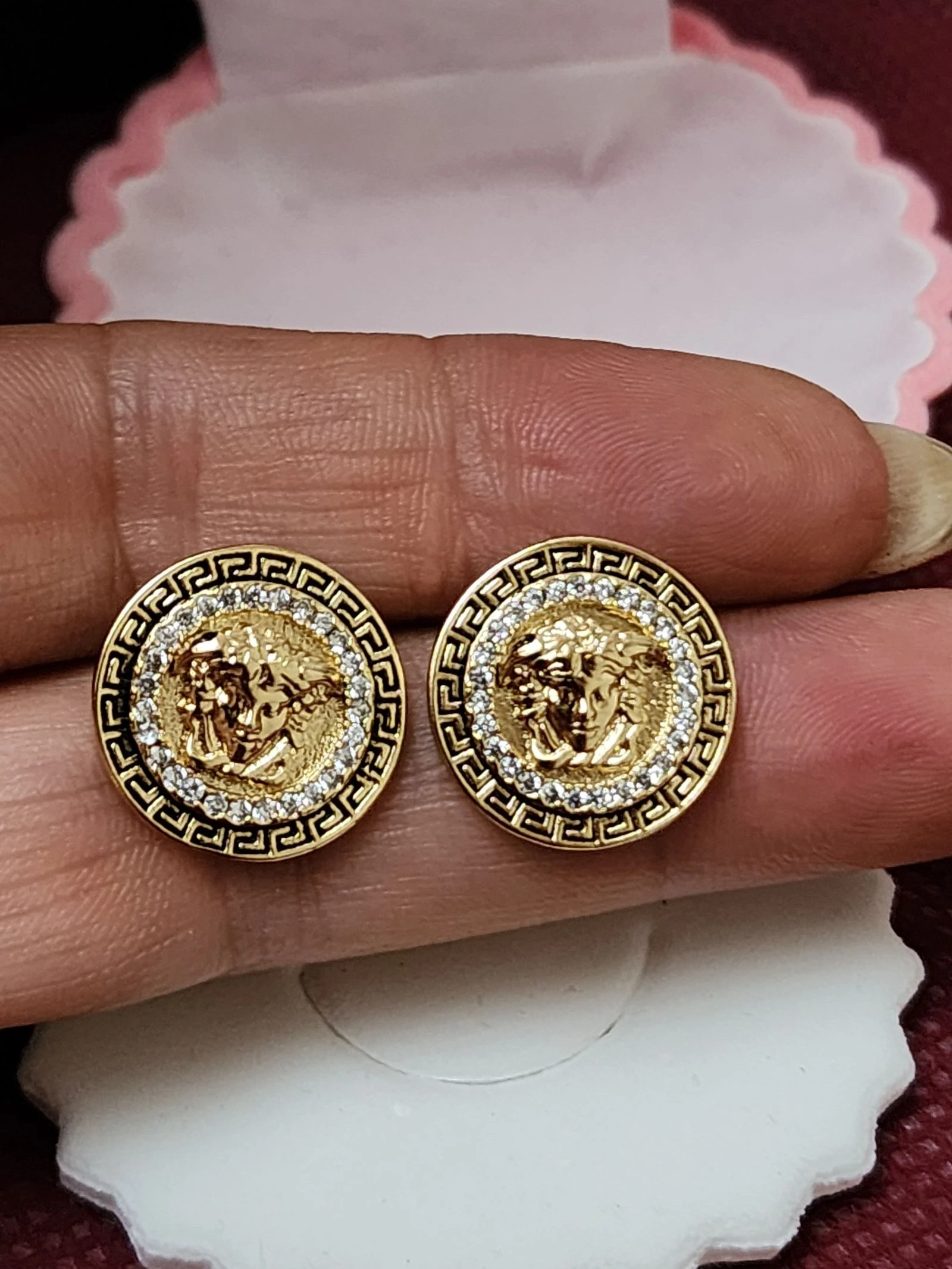 Boucles d'oreilles bain or couleur 14k – photo 5